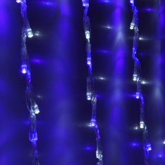 Гирлянда «Дождь» 2х1,5 м, LED-400-220V, бело-синий - Фото 4