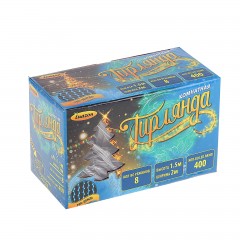 Гирлянда «Дождь» 2х1,5 м, LED-400-220V, синий - Фото 1