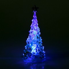 Игрушка световая «Елочка со звездой» 13,5 см, зеленый, 1 LED, мультицвет - Фото 3