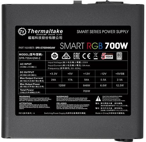 Блок питания Thermaltake Smart RGB 700W
