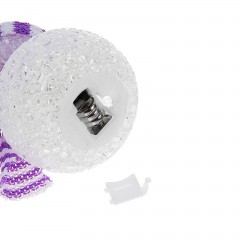 Игрушка световая «Снеговик», 6х13 см, фиолет, 1 LED, мультицвет - Фото 1