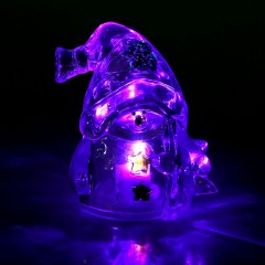 Игрушка световая «Снеговик-звезда», 1 LED, мультицвет - Фото 3