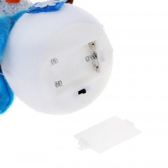 Игрушка световая «Снеговик со снежинкой», 10х25 см, розовый, 1 LED, мультицвет - Фото 1
