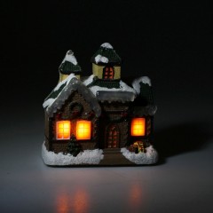 Фигурка светящаяся «Новогодний домик» ,16х16х7 см, 4 LED - Фото 1