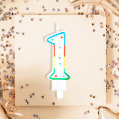 Свеча для торта «Цифра 1» - Фото 4