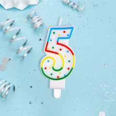 Свеча для торта «Цифра 5» - Фото 3