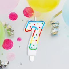 Свеча для торта «Цифра 7» - Фото 3
