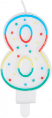 Свеча для торта «Цифра 8» - Фото 1