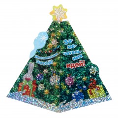 Ёлка-пирамидка с колокольчиками «Новогодние пожелания» - Фото 4