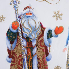 Наклейка интерьерная «Дед Мороз и Снегурочка» - Фото 3