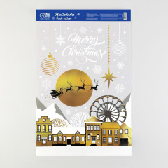 Наклейка витражная «Санта» - Фото 1