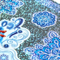 Наклейка декоративная голография «Тройка» - Фото 2