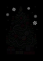 Картина из пайеток «Елочка» - Фото 1