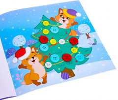 Аппликации пуговицами «Новогоднее волшебство» - Фото 2