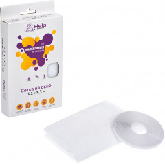 Сетка противомоскитная для окон (110х130 см) с крепежной лентой - Фото 2