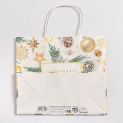 Пакет подарочный крафтовый «Сказочный праздник» - Фото 3