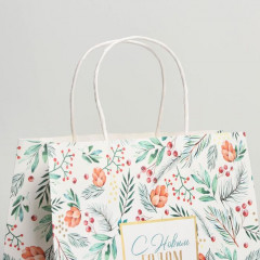 Пакет подарочный крафтовый «На лесной опушке» - Фото 1