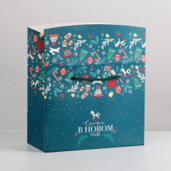 Пакет-коробка «Счастья в Новом году» - Фото 2