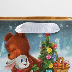 Пакет подарочный крафтовый «Тёплые объятия» - Фото 3