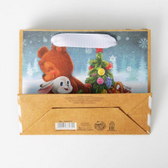 Пакет подарочный крафтовый «Тёплые объятия» - Фото 4