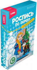 Набор для росписи по дереву «Снегурочка с оленем» - Фото 1