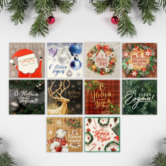 Набор открыток-мини «Новогодние-1» - Фото 1