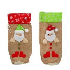 Одежда на бутылку «Дед Мороз в красных сапожках» - Фото 1