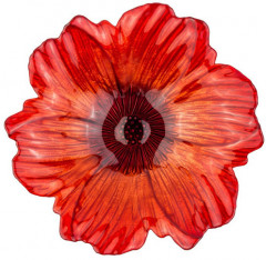 Блюдо на ножке «Алые маки» - Фото 2