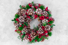 Украшение новогоднее «Заснеженные шишки» - Фото 1