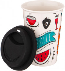 Кружка с крышкой «Coffemania» - Фото 3