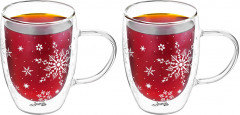 Набор кружек с двойными стенками «Снежинки» - Фото 3