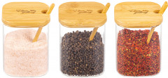Набор банок для специй на подставке с ложками «Crystal glass» - Фото 6