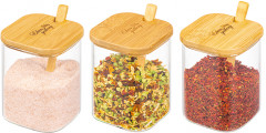 Набор банок для специй на подставке с ложками «Crystal glass» - Фото 7