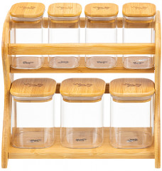 Набор банок для хранения на подставке «Crystal glass» - Фото 6