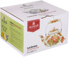 Чайник эмалированный «Корейская роза» - Фото 1