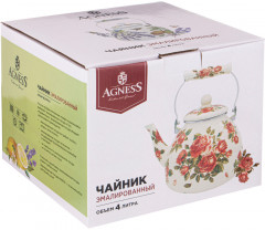 Чайник эмалированный «Корейская роза» - Фото 1