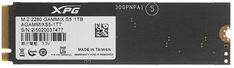 SSD накопитель Adata XPG Gammix S5