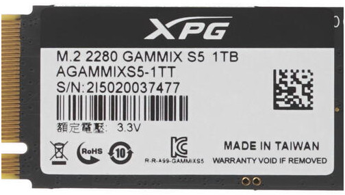 SSD накопитель Adata XPG Gammix S5