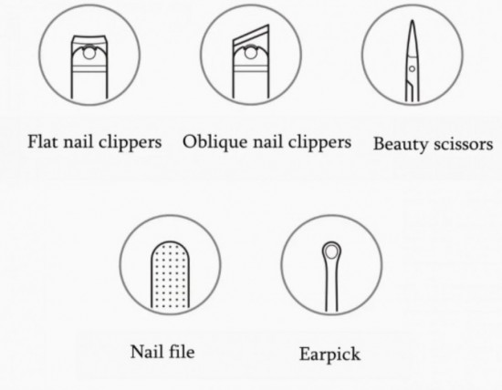 Набор маникюрный Mijia Nail Clipper