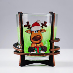 Свеча ароматическая на подставке «Новогодний лось» - Фото 3