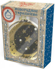 Шар ёлочный «Месяц и звезды» - Фото 1