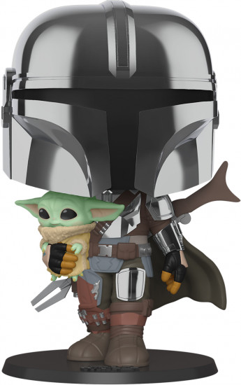 Фигурка «Mandalorian with Child Chrome»