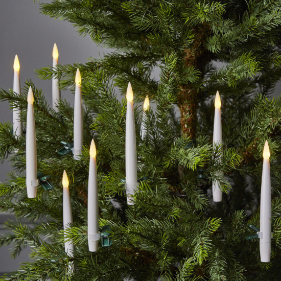 Набор ёлочных свечей на клипсах