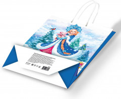 Пакет подарочный «Снегурочка на опушке» - Фото 2