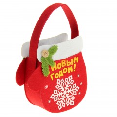 Подарочная сумочка из фетра «Варежка» - Фото 1