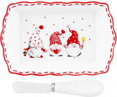 Тарелочка под масло с ножиком «Весёлые гномики» - Фото 2