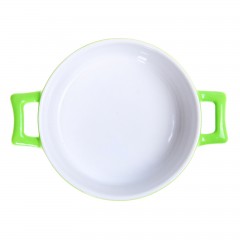 Форма для запекания керамическая 500 мл «Стиль», зеленая - Фото 1