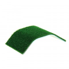 Мостик для черепахи №3 с травой, 350x200x90 мм, широкий двухсторонной - Фото 1