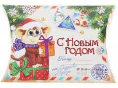 Коробка сборная фигурная «Новогодняя почта», (19х4х14 см) - Фото 1