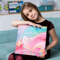 Набор для творчества «Флюид Арт: Планета цветов» - Фото 6